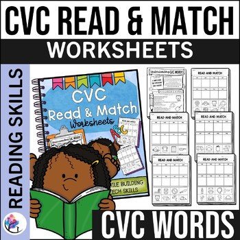 Read & Match CVC Worksheets - CVC Words - Writing & Reading Speech Therapy