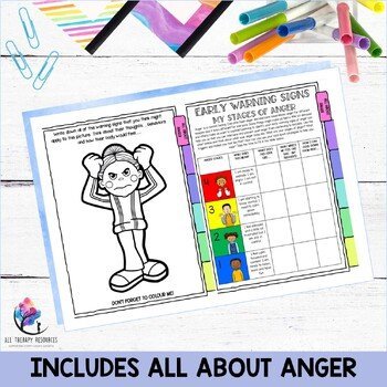 Impulse Control and Anger Management Activities for Students I CBT Portfolio - Image 3