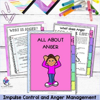 Impulse Control and Anger Management Activities for Students I CBT Portfolio - Image 4