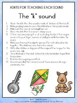 Hints for Teaching Sounds: Speech Therapy Language Exercises : Autism - Image 4