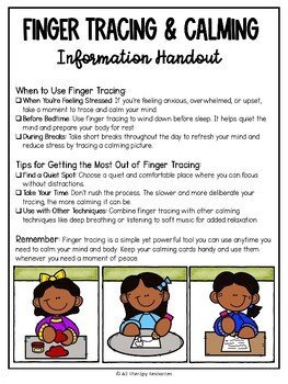 CALMING STRATEGIES - FINGER TRACING CALMING CARDS Dinosaur Emotional Regulation - Image 2