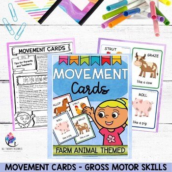 MOVEMENT CARDS - Gross Motor Skills - Balance, Coordination, Body Awareness - Image 2
