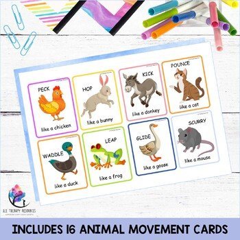 MOVEMENT CARDS - Gross Motor Skills - Balance, Coordination, Body Awareness - Image 3