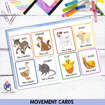 MOVEMENT CARDS - Gross Motor Skills - Balance, Coordination, Body Awareness - Image 4