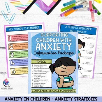 ANXIETY IN CHILDREN - Anxiety Strategies - Counseling and Parent Handout - Image 2