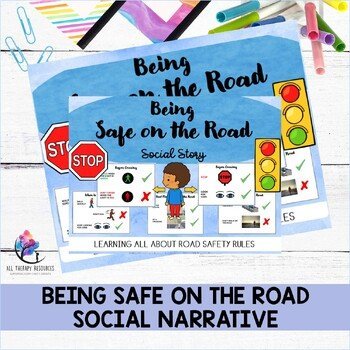 Being Safe on the Road Social Narrative - Autism ABA Life Skills SPED - Image 2
