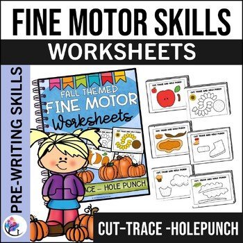 FINE MOTOR ACTIVITIES & WORKSHEETS: Occupational Therapy - Cut Trace Hole Punch