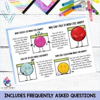ANGER MANAGEMENT WORKSHEETS Social Narrative Stories - Coping Strategies - Image 4