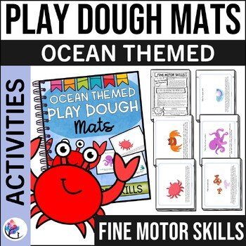PLAY DOUGH MATS - OCEAN THEMED MATS - Fine Motor Skills - Occupational Therapy