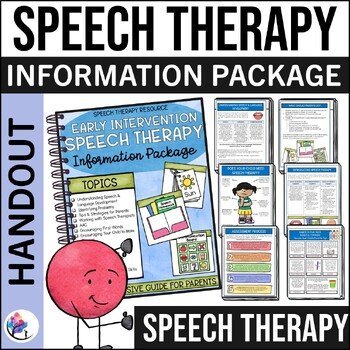 SPEECH THERAPY - Early Intervention Language Program (special needs and autism)