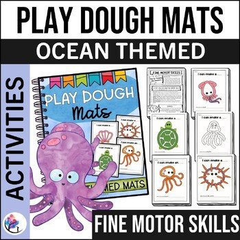 FINE MOTOR SKILLS - Ocean Themed Play Dough Mats