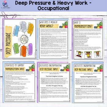 SENSORY ACTIVITIES & SENSORY DIET - Deep Pressure & Heavy Work - Occupational - Image 4