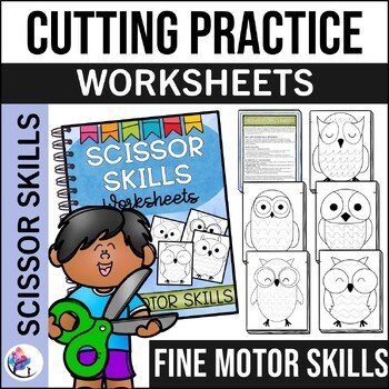 SCISSOR SKILLS WORKSHEETS - Fine Motor Skills - Occupational Therapy Resource