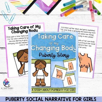 Puberty Social Narrative for Girls - Taking Care of My Changing Body - Puberty - Image 2