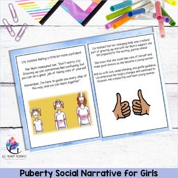 Puberty Social Narrative for Girls - Taking Care of My Changing Body - Puberty - Image 4