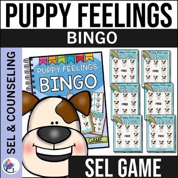 PUPPY FEELING BINGO - Emotional Regulation - Feelings and Emotions Preschool