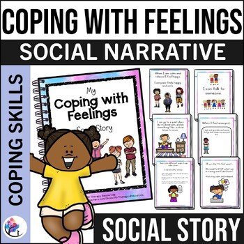My Coping with Feelings Book - Visual Social Narrative & Activities SPED