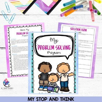 My Stop and Think - Problem Solving Program (anger, behavior & growth mindset) - Image 2