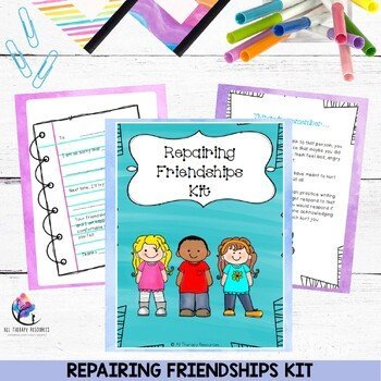 Repairing Friendships Kit I Conflict Management I Counseling Lesson - Image 2