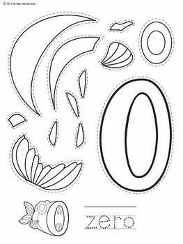 NUMBER CRAFTS - Numeracy Skills - Coloring Pages, Cutting Skills & Crafts 0-9 - Image 4