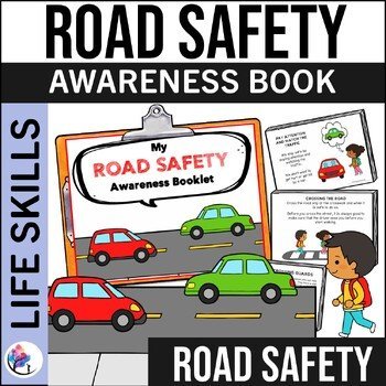 My Road Safety Awareness Narrative - Booklet  Vocabulary Cards, Certificates