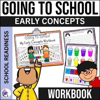 Going to School - Early Concepts Book (colour, number, alphabet, shape, weather)