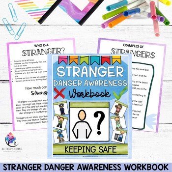 STRANGER DANGER AWARENESS Workbook - Life Skills - Safety Awareness Safety Signs - Image 2