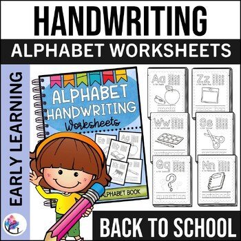 ALPHABET HANDWRITING WORKSHEETS - Back to School Alphabet Book