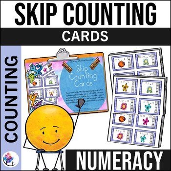 Skip Counting - Number Pattern Peg Cards - Numeracy Lesson Worksheets
