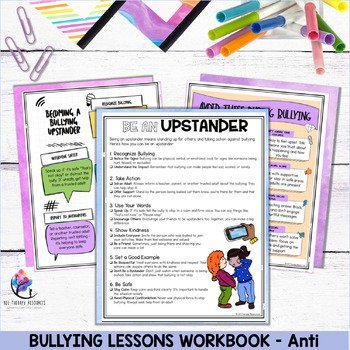 BULLYING LESSONS WORKBOOK - Anti Bullying Cyberbullying Worksheets & Activities - Image 4