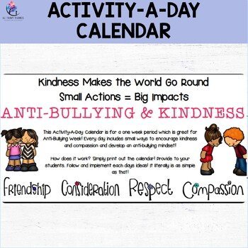 ANTI-BULLYING & KINDNESS Activities - World Kindness Day Acts of Kindness - Image 3