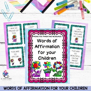 Words of Affirmation for your Children - Positive Parenting Activity Resource - Image 2