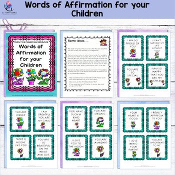 Words of Affirmation for your Children - Positive Parenting Activity Resource - Image 4