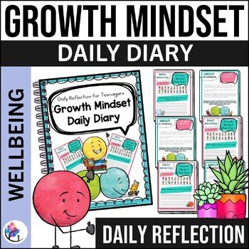 Growth Mindset Diary - Daily Reflection for Teenagers - Psychosocial Homeschool
