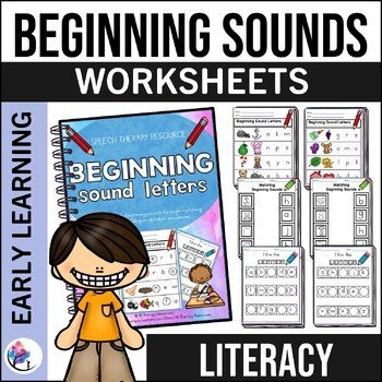 Beginning Sounds - Color it & Match It - Activities/ Worksheets