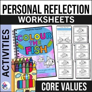 Color Me In Creative Counseling Resource- Explore Values, Personality, Beliefs