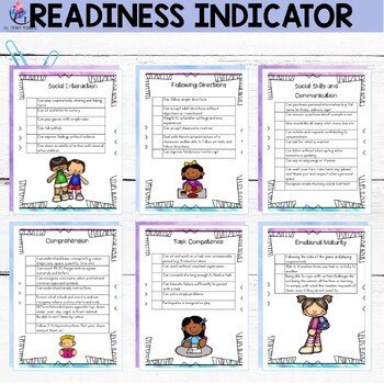 School Readiness Indicators Checklists - Preschool, Kindergarten Transition - Image 3