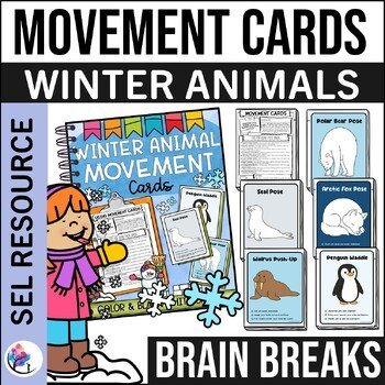 WINTER COUNSELING ACTIVITIES - Movement Cards - Brain Breaks