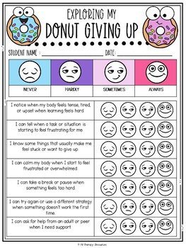 DONUT GIVE UP Coping Skills Perseverance, Growth Mindset Resilience Lesson & SEL - Image 4