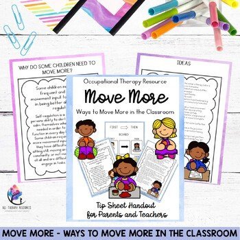 MOVE MORE IN THE CLASSROOM - Occupational Therapy Handout for Sensory Support - Image 2