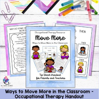 MOVE MORE IN THE CLASSROOM - Occupational Therapy Handout for Sensory Support - Image 4