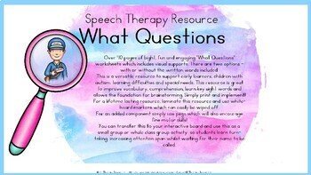 Wh (What Questions) - Community Helpers Theme - Speech Therapy Resource - Image 2