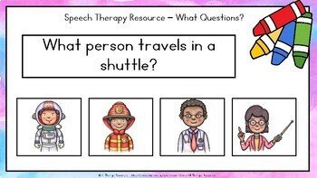Wh (What Questions) - Community Helpers Theme - Speech Therapy Resource - Image 3