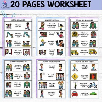 Negation Worksheets - No Prep - Speech Therapy - School & Behaviour - Image 3