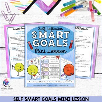 SMART GOALS - Worksheets, Activities to Monitor, Self Reflect & Set Goals - Image 2