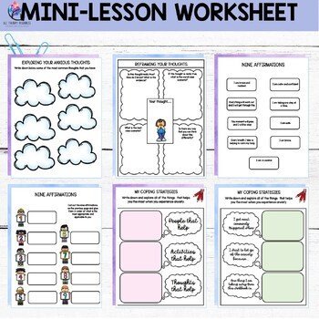 Beating My Worries Counseling Lessons | Anxiety Counseling Mini Lesson - Image 3