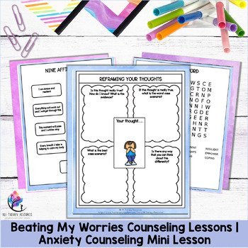 Beating My Worries Counseling Lessons | Anxiety Counseling Mini Lesson - Image 4