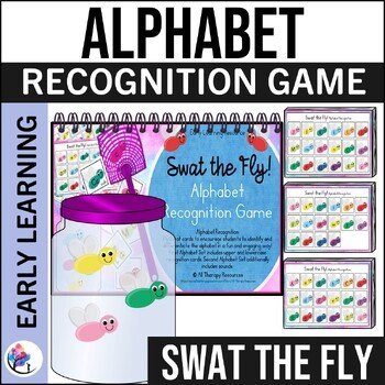 Alphabet Recognition - Swat the Fly Game! - Upper & Lower Case