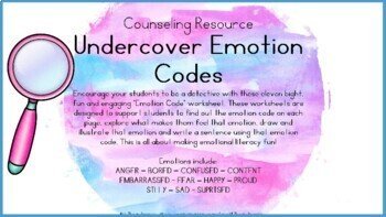 Counseling Resource Undercover Emotion Codes - Emotions Feelings Code - Image 2