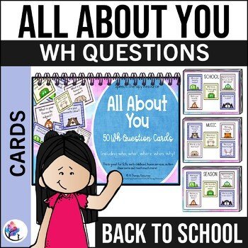 All About You - Wh Question Cards - Preschool Speech and Language Pack